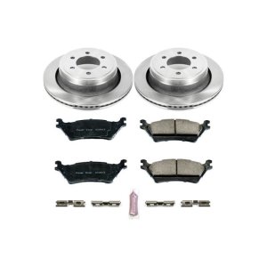 Ford F-150 Brake Kit - Rear - PowerStop - OE Style Rotors + Z17 Evolution Plus Ceramic Pads - `12-`18