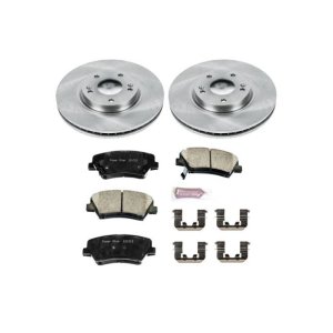 Hyundai Veloster Brake Kit - Front - PowerStop - Z17 Stock Replacement + Z17 Evolution Plus Ceramic Pads + Autospecialty Rotors - `13-`15