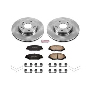 Acura ILX Brake Kit - Front - PowerStop - Z17 Evolution Plus Rotors + Ceramic Pads - 2013