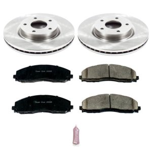 Nissan Altima Brake Kit - Front - PowerStop - Autospecialty Rotors + Z17 Evolution Plus Ceramic Pads - `13-`18