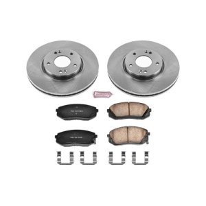 Kia Sportage Brake Kit - Front - PowerStop - Z17 Stock Replacement Rotors + Z17 Evolution Plus Ceramic Pads - `12-`16