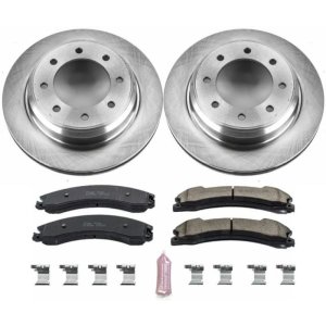 Nissan NV1500 Brake Kit - Rear - PowerStop - Autospecialty Rotors + Z17 Evolution Plus Ceramic Pads - `12-`18