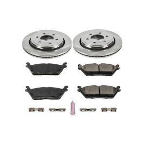 Ford F-150 Brake Kit - Rear - PowerStop - Z17 Stock Replacement + Evolution Plus Ceramic Pads - `15-`17 Ford F-150 Brake Kit - Rear - PowerStop - Z17 Stock Replacement + Evolution Plus Ceramic Pads - `15-`17