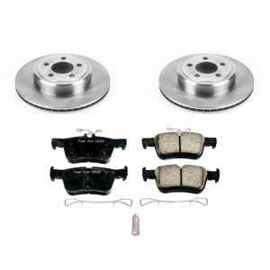 Ford Fusion Brake Kit - Rear - PowerStop - Z17 Evolution Plus Ceramic Pads + Autospecialty Rotors - `13-`19