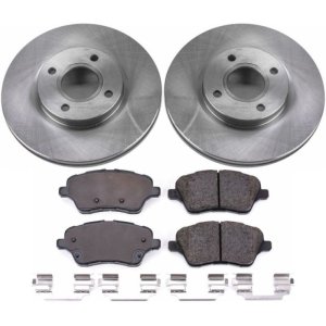 Ford Fiesta Brake Kit - Front - PowerStop - Z17 Evolution Plus Ceramic Pads + Autospecialty Rotors - `14-`19