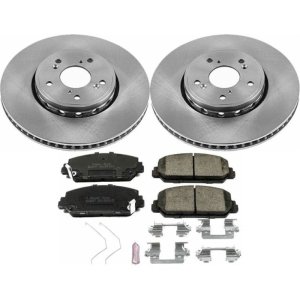 Acura ILX Brake Kit - Front - PowerStop - Z17 Evolution Plus Ceramic Pads + Autospecialty Rotors - 2016