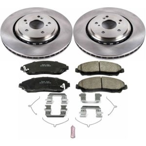 Acura MDX Brake Kit - Front - PowerStop - Z17 Evolution Plus Ceramic Pads + Autospecialty Rotors - `14-`16