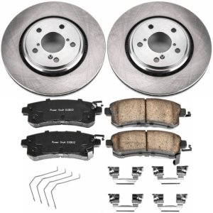 Honda Odyssey Brake Kit - Front - PowerStop - Z17 Evolution Plus Rotors + Ceramic Pads - `15-`17