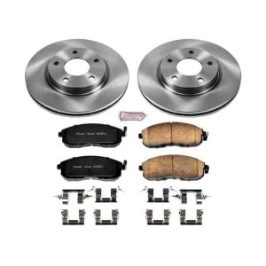 Nissan Sentra Brake Kit - Front - PowerStop - Autospecialty Rotors + Z17 Evolution Plus Ceramic Pads - `13-`18