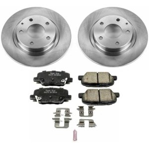 Mazda 6 Brake Kit - Rear - PowerStop - Autospecialty Rotors + Z17 Evolution Plus Ceramic Pads - `14-`15