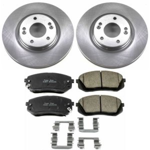 Hyundai Sonata Brake Kit - Front - PowerStop - Z17 Evolution Plus Ceramic Pads + Autospecialty Rotors - `15-`16