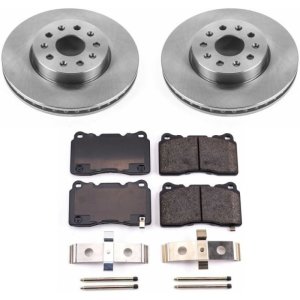 Cadillac CTS Brake Kit - Front - PowerStop - Autospecialty Rotors + Z17 Evolution Plus Ceramic Pads - `14-`19