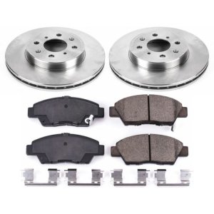 Honda Fit Brake Kit - Front - PowerStop - Z17 Evolution Plus Ceramic Pads + Autospecialty Rotors - `15-`19