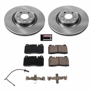 Audi A6 Brake Kit - Front - PowerStop - Z17 Evolution Plus Ceramic Pads + Autospecialty Rotors - `17-`18
