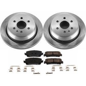 Chevrolet Colorado Brake Kit - Rear - PowerStop - Autospecialty Rotors + Z17 Evolution Plus Ceramic Pads - `15-`18