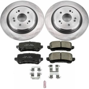 Acura TLX Brake Kit - Rear - PowerStop - Z17 Evolution Plus Ceramic Pads + Autospecialty Rotors - `15-`19