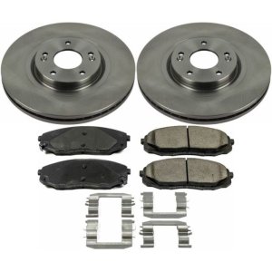Kia Sedona Brake Kit - Front - PowerStop - Z17 Evolution Plus Ceramic Pads + Autospecialty Rotors - `15-`19