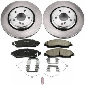 Acura MDX Brake Kit - Front - PowerStop - Autospecialty Rotors + Z17 Evolution Plus Ceramic Pads - `17-`19
