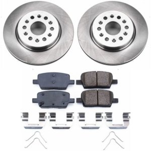 Buick Enclave Brake Kit - Rear - PowerStop - Autospecialty Rotors + Z17 Evolution Plus Ceramic Pads - `18-`19 Buick Enclave Brake Kit - Rear - PowerStop - Autospecialty Rotors + Z17 Evolution Plus Ceramic Pads - `18-`19