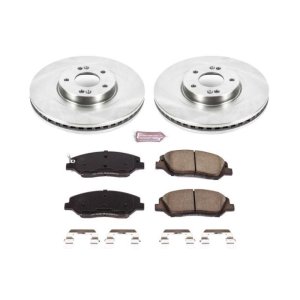Hyundai Santa Fe Brake Kit - Front - PowerStop - Z17 Evolution Plus Rotors + Ceramic Pads - `17-`18