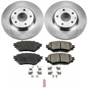 Mazda 3 Brake Kit - Front - PowerStop - Autospecialty Rotors + Z17 Evolution Plus Ceramic Pads - `17-`18 Mazda 3 Brake Kit - Front - PowerStop - Autospecialty Rotors + Z17 Evolution Plus Ceramic Pads - `17-`18