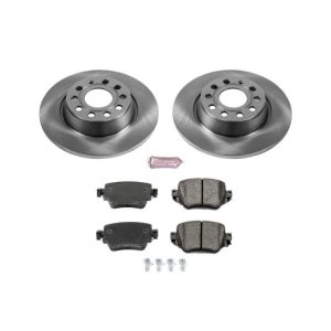 Audi Q3 Brake Kit - Rear - PowerStop - Z17 Evolution Plus Ceramic Pads + Autospecialty Brake Rotors - `16-`18