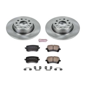 Volkswagen Passat Brake Kit - Rear - PowerStop - Autospecialty Rotors + Z17 Evolution Plus Ceramic Pads - 2009
