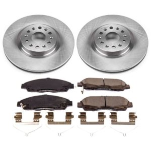 Cadillac XT5 Brake Kit - Front - PowerStop - Autospecialty Rotors + Z17 Evolution Plus Ceramic Pads - `17-`18