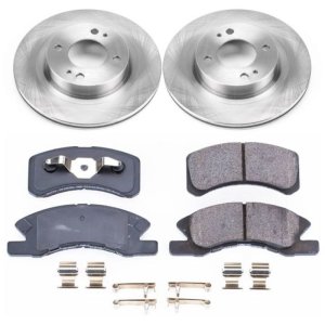 Mitsubishi Mirage Brake Kit - Front - PowerStop - Autospecialty Rotors + Z17 Evolution Plus Ceramic Pads - `17-`20