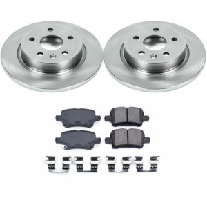 Chevrolet Cruze Brake Kit - Rear - PowerStop - Autospecialty Rotors + Z17 Evolution Plus Ceramic Pads - 2016
