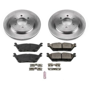 Ford Expedition Brake Kit - Rear - PowerStop - Z17 Evolution Plus Ceramic Pads + Autospecialty Rotors - 2018 Ford Expedition Brake Kit - Rear - PowerStop - Z17 Evolution Plus Ceramic Pads + Autospecialty Rotors - 2018
