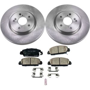 Honda Accord Brake Kit - Front - PowerStop - Z17 Evolution Plus Ceramic Pads + Autospecialty Rotors - `18-`19