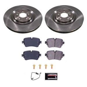 Audi A8 Quattro Brake Kit - Rear - PowerStop - Z17 Evolution Plus Ceramic Pads + Autospecialty Rotors - `19-`20