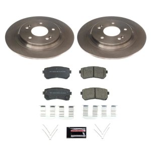 Hyundai Kona Brake Kit - Rear - PowerStop - Autospecialty Rotors + Z17 Evolution Plus Ceramic Pads - `18-`20