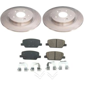 Hyundai Santa Fe Brake Kit - Rear - PowerStop - Z17 Evolution Plus + Autospecialty Rotors - 2019