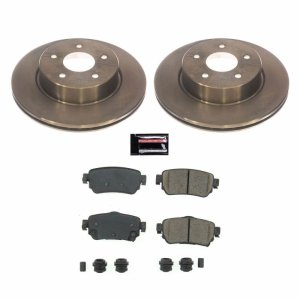 Nissan Leaf Brake Kit - Rear - PowerStop - Autospecialty Rotors + Z17 Evolution Plus Pads - `18-`19