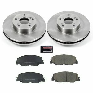 Honda Insight Brake Kit - Front - PowerStop - Z17 Stock Replacement Rotors + Z17 Evolution Plus Ceramic Pads - 2019