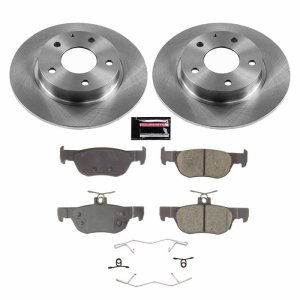 Mazda 3 Brake Kit - Rear - PowerStop - Z17 Stock Replacement Rotors + Z17 Evolution Plus Ceramic Pads - 2019 Mazda 3 Brake Kit - Rear - PowerStop - Z17 Stock Replacement Rotors + Z17 Evolution Plus Ceramic Pads - 2019