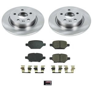 Buick Encore Brake Kit - Rear - PowerStop - Autospecialty Rotors + Z17 Evolution Plus Ceramic Pads - `18-`20