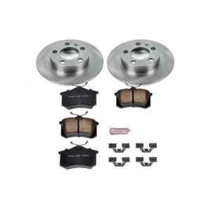 Audi A6 Quattro Brake Kit - Rear - PowerStop - Z17 Evolution Plus Ceramic Pads + Autospecialty Rotors - `98-`01