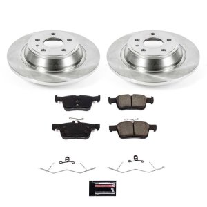 Ford Fusion Brake Kit - Rear - PowerStop - Z17 Evolution Plus Rotors + Ceramic Pads - 2020