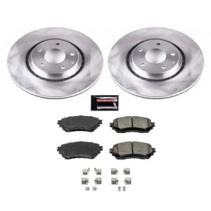 Mazda 6 Brake Kit - Front - PowerStop - Autospecialty Rotors + Z17 Evolution Plus Ceramic Pads - `19-`20