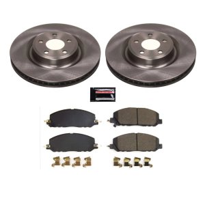 Lincoln Aviator Brake Kit - Front - PowerStop - Z17 Evolution Plus Ceramic Pads + Autospecialty Rotors - `20-`22