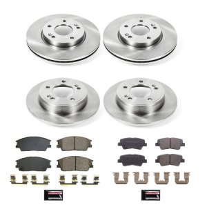 Hyundai Venue Brake Kit - Front + Rear - PowerStop - Z17 Evolution Plus Ceramic Pads + Autospecialty Rotors - `20-`22
