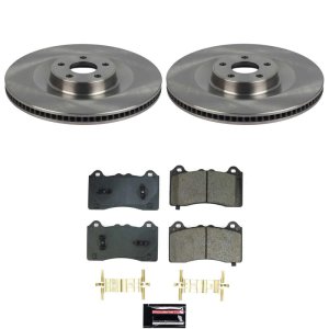 Ford Mustang Mach-E Brake Kit - Front - PowerStop - OE Stock Replacement Rotors + Z17 Evolution Plus Ceramic Pads - `21-`24