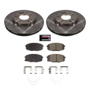 Kia Forte Brake Kit - Front - PowerStop - Z17 Evolution Plus Ceramic Pads + Autospecialty Rotors - `19-`22