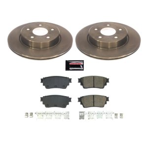 Nissan Rogue Brake Kit - Rear - PowerStop - Z17 Direct Replacement Kit: Rotors + Ceramic Pads - 2021
