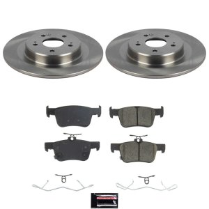 Acura TLX Brake Kit - Rear - PowerStop - Autospecialty Rotors + Z17 Evolution Plus Ceramic Pads - `21-`25