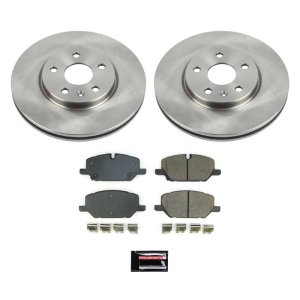 Cadillac XT4 Brake Kit - Front - PowerStop - Autospecialty Rotors + Z17 Evolution Plus Ceramic Pads - `20-`21