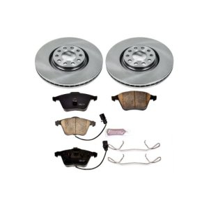 Audi A6 Quattro Brake Kit - Front - PowerStop - Autospecialty Rotors + Z17 Ceramic Pads - `02-`04